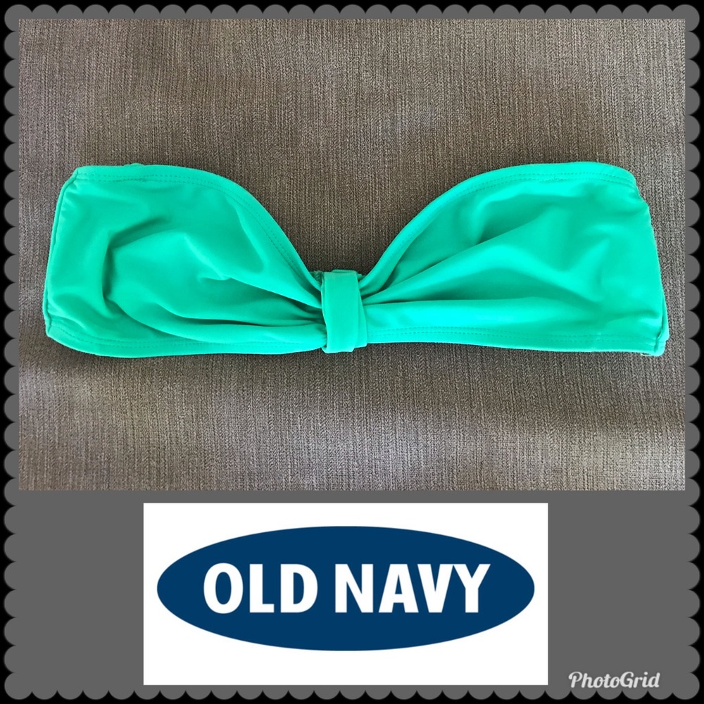 Old Navy Green Bandeau Bikini Top 3/$10